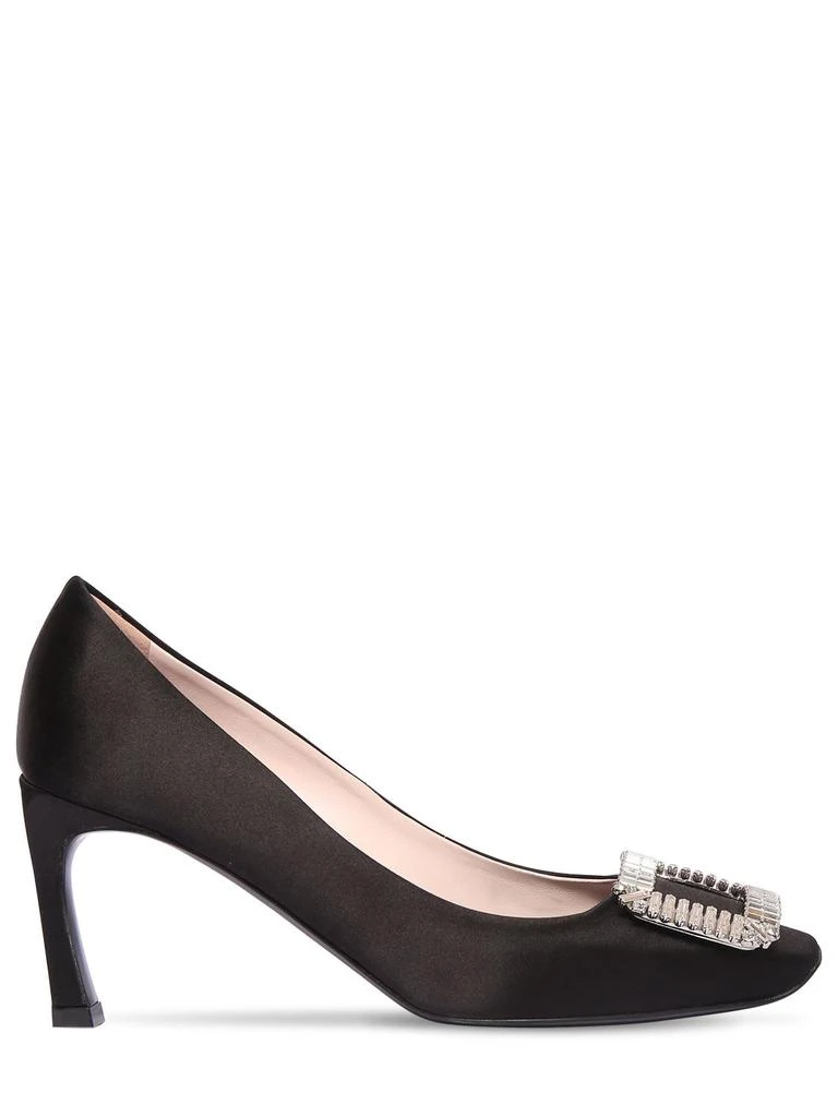 商品Roger Vivier|70mm Trompette Embellished Satin Pumps,价格¥14232,第1张图片