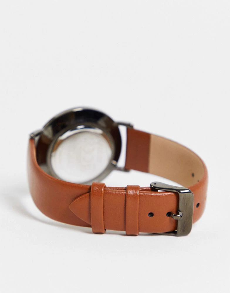 商品ASOS|ASOS DESIGN classic watch with brown face and tan strap,价格¥284,第2张图片详细描述