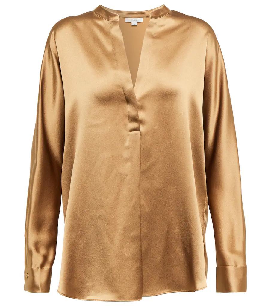 商品Vince|Silk satin blouse,价格¥2411,第1张图片