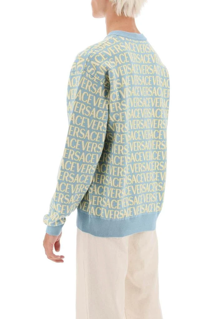 商品Versace|Monogram cotton sweater,价格¥2911,第4张图片详细描述