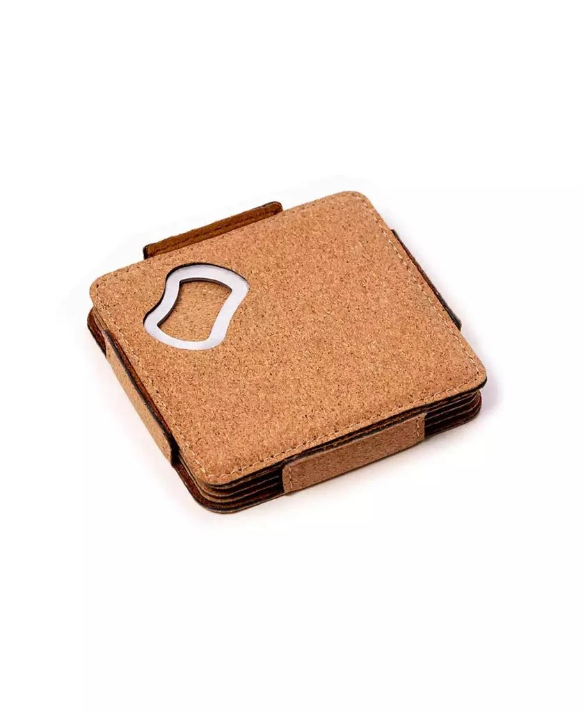 商品Bey-Berk|Coasters with Bottle Opener Set of 4,价格¥222,第2张图片详细描述