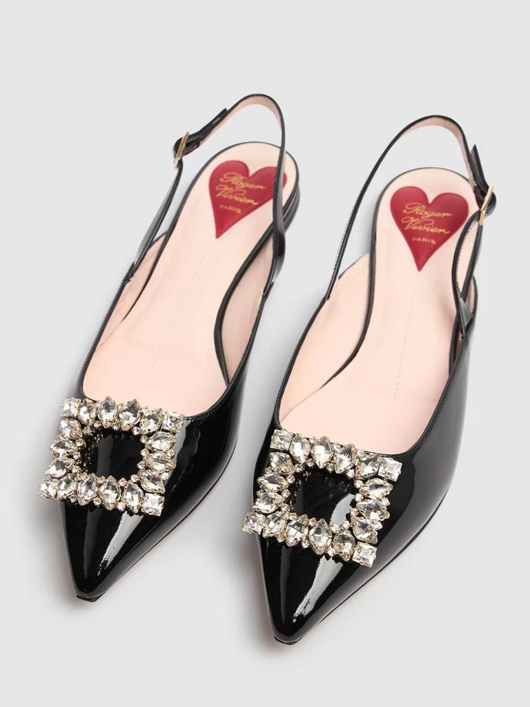 商品Roger Vivier|5mm Virgule Patent Leather Slingbacks,价格¥12267,第2张图片详细描述