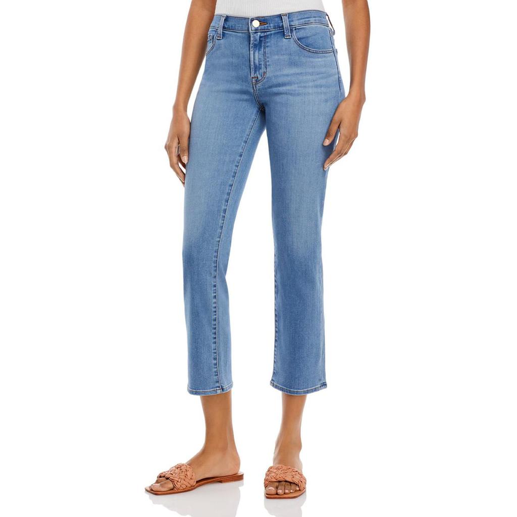 J Brand Womens Adele Denim Light Wash Straight Leg Jeans商品第1张图片规格展示