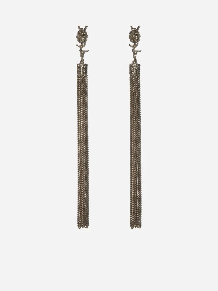 商品Yves Saint Laurent|Loulou long metal earrings,价格¥3208,第1张图片