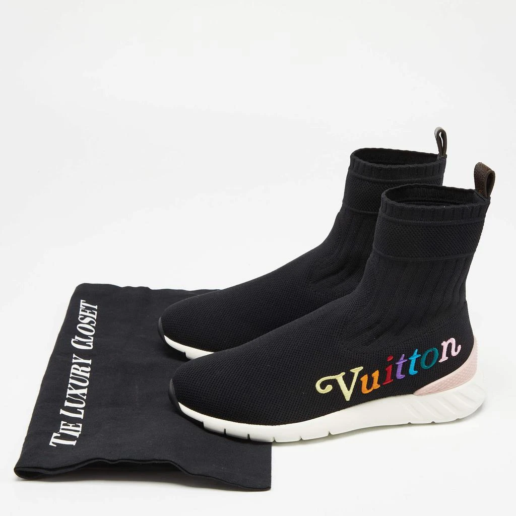 Louis Vuitton Black Knit Fabric Aftergame High-Top Sneakers Size 36 商品