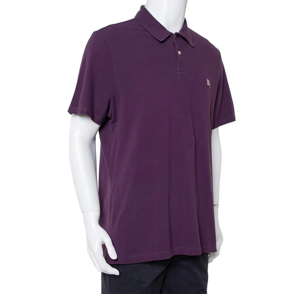 商品[二手商品] Burberry|Burberry Brit Purple Cotton Pique Polo T-Shirt XXL,价格¥809,第2张图片详细描述