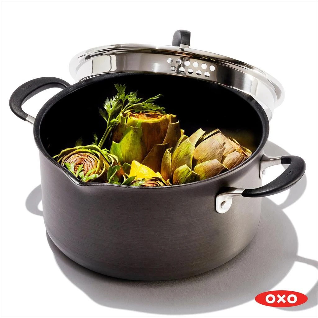 商品OXO|Non-SticK Black Stock Pot With Lid,价格¥899,第2张图片详细描述