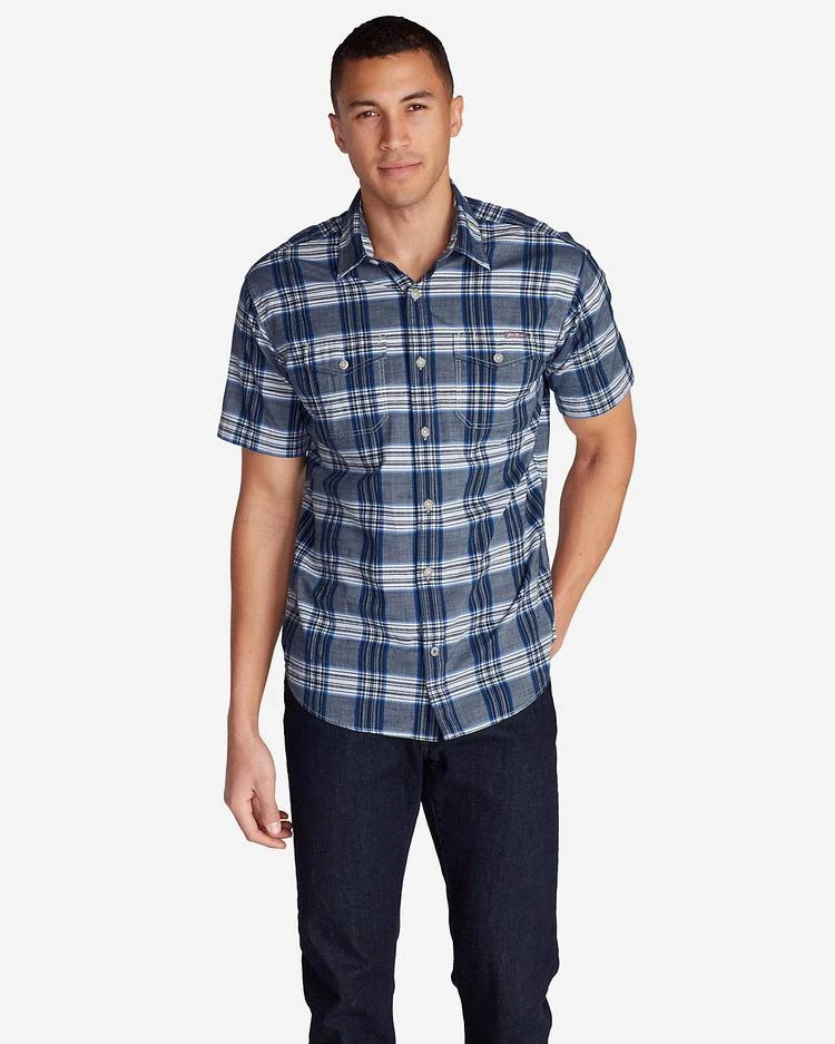 商品Eddie Bauer|Men's Vashon Short-Sleeve Shirt - Stripe,价格¥187-¥261,第2张图片详细描述