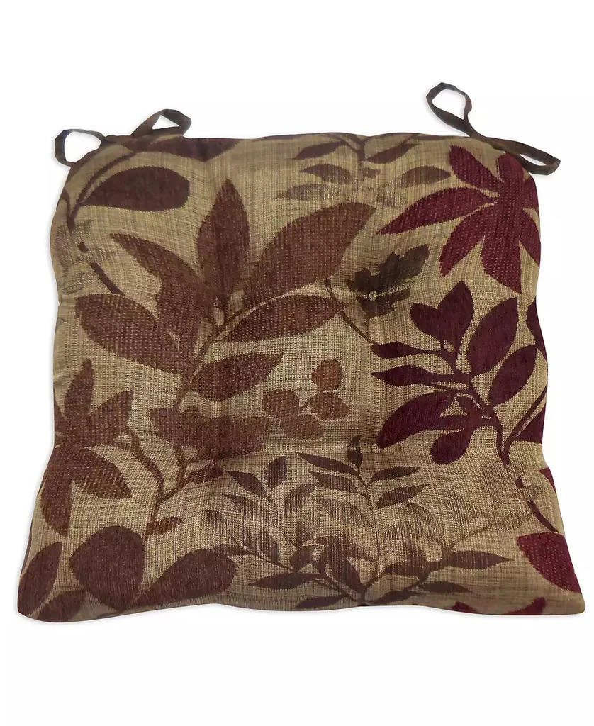 商品Arlee Home Fashions|Leaf Chenille Memory Foam 2-Pack Chair Pads,价格¥294,第1张图片