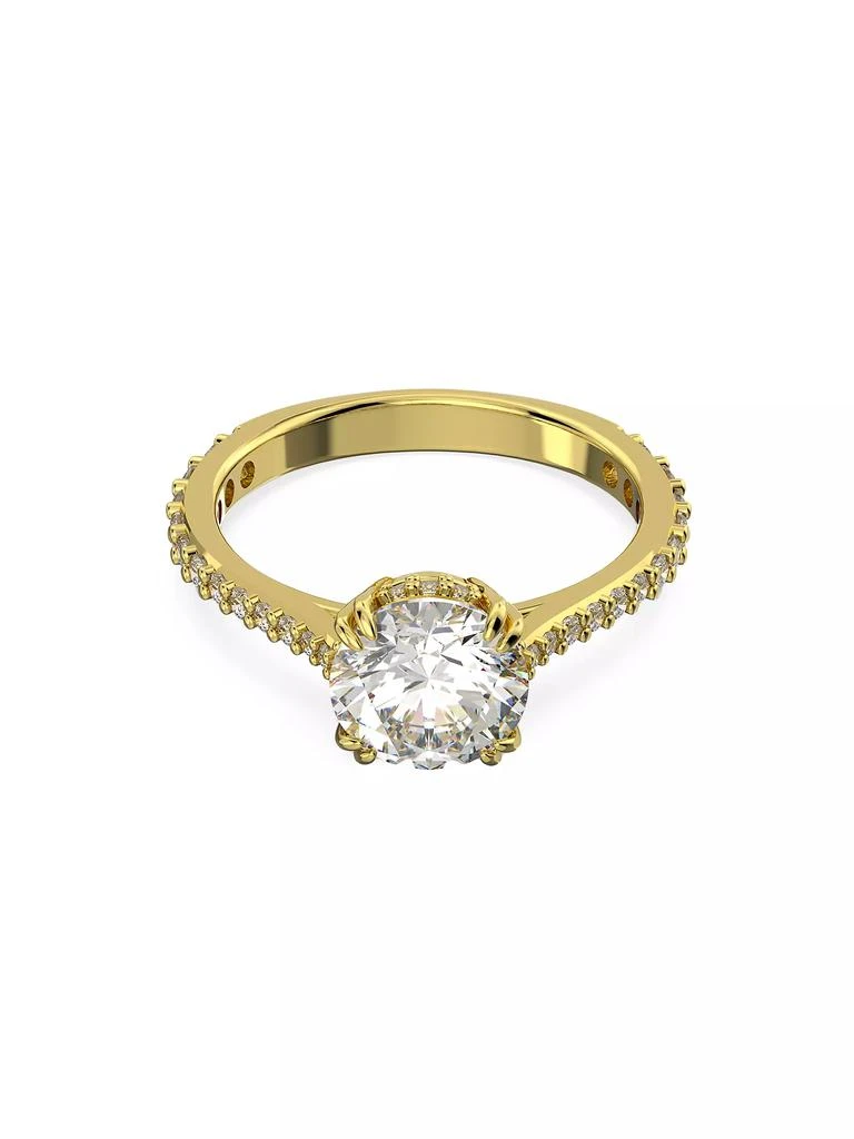 商品Swarovski|Stilla Rhodium-Plated &amp; Crystal Cocktail Ring,价格¥1267,第1张图片