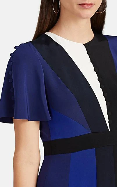 商品PRABAL GURUNG|Colorblocked Silk Dress,价格¥5812,第4张图片详细描述