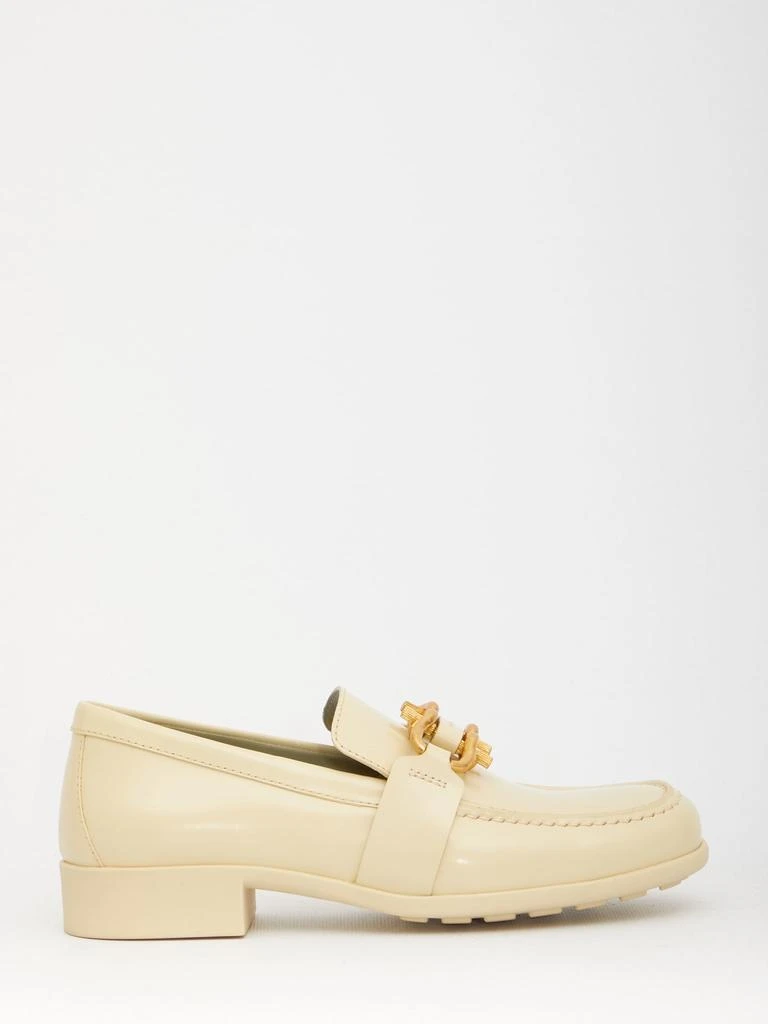 商品Bottega Veneta|Bottega Veneta Monsieur Cream Loafers,价格¥7143,第1张图片