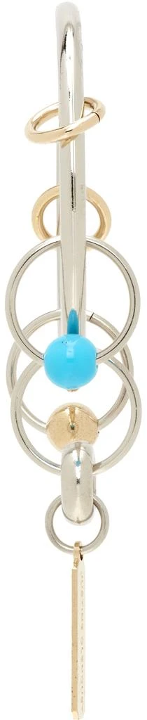 商品Justine Clenquet|Silver & Gold Raf Earring,价格¥537,第2张图片详细描述