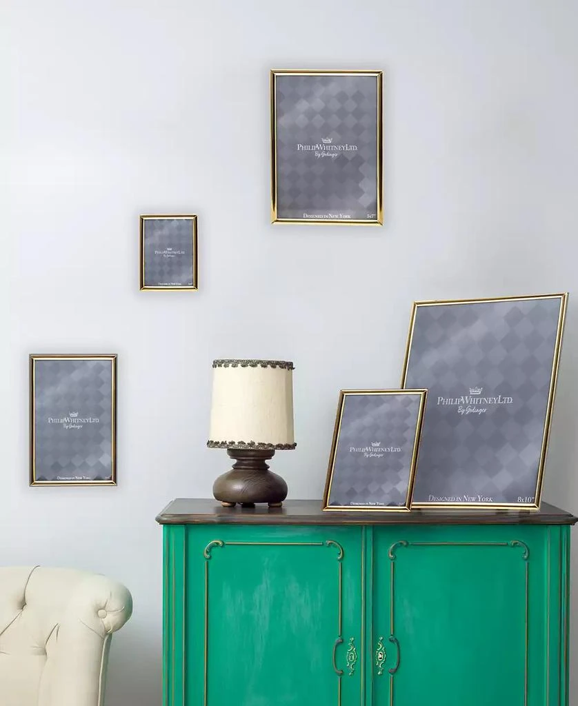 商品Philip Whitney|5 Piece Gold Plated Photo Frame Set,价格¥371,第3张图片详细描述