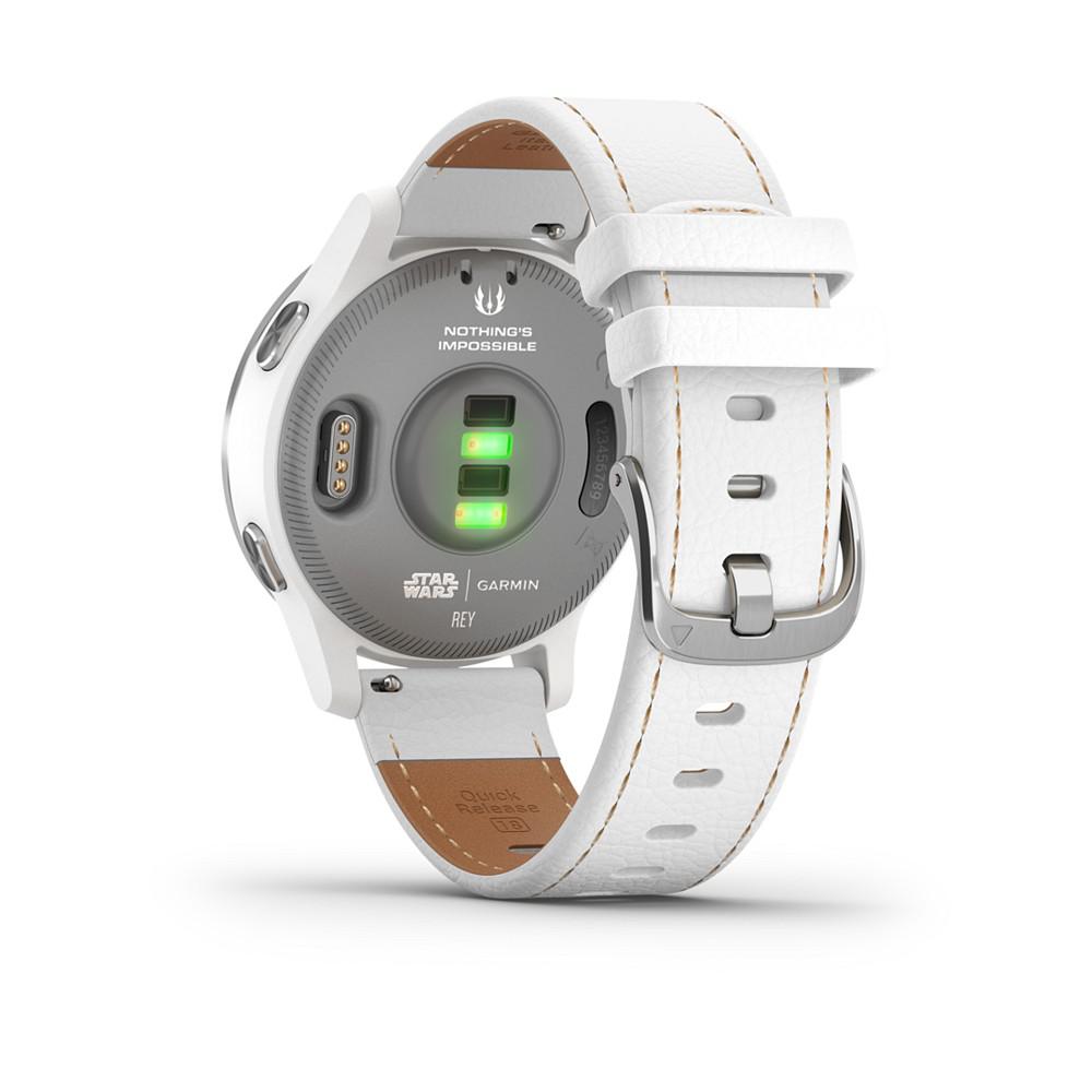 Unisex vivoactive 4 Legacy Saga White Silicone Strap Touchscreen Smart Watch 40mm商品第2张图片规格展示