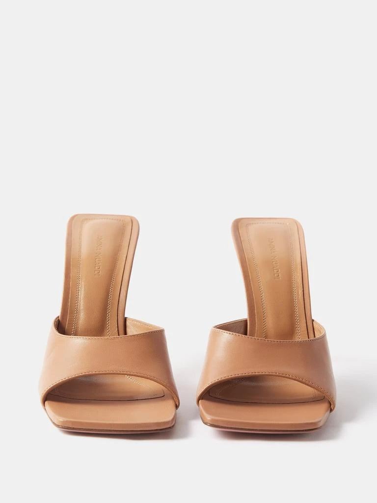 商品Amina Muaddi|Laura 95 leather mules,价格¥4243,第5张图片详细描述