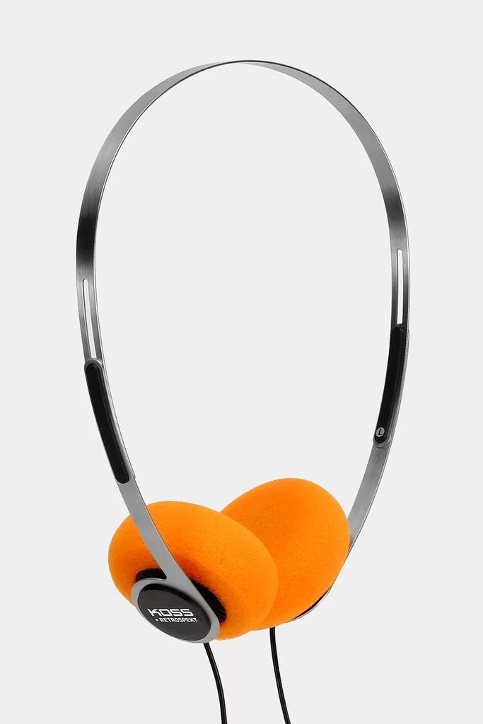 商品Retrospekt|Koss X Retrospekt P/21 Retro Orange Foam On-Ear Headphones,价格¥267,第1张图片