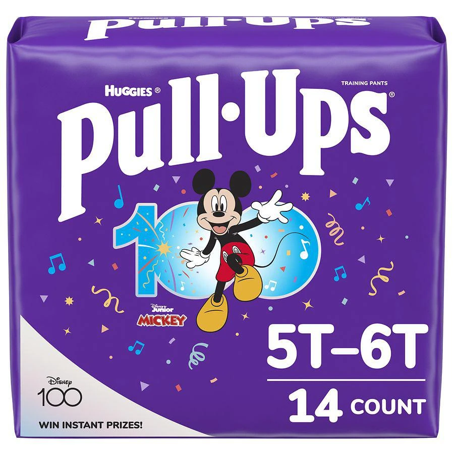 商品Huggies Pull-Ups|Boys' Potty Training Pants Size 5T-6T (14 Ct),价格¥125,第1张图片