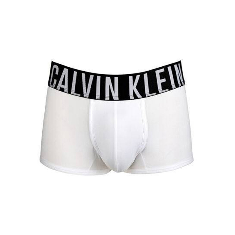 Calvin Klein 卡尔文 克莱恩 白色棉男士大码中腰平角内裤 NB1047-100商品第1张图片规格展示