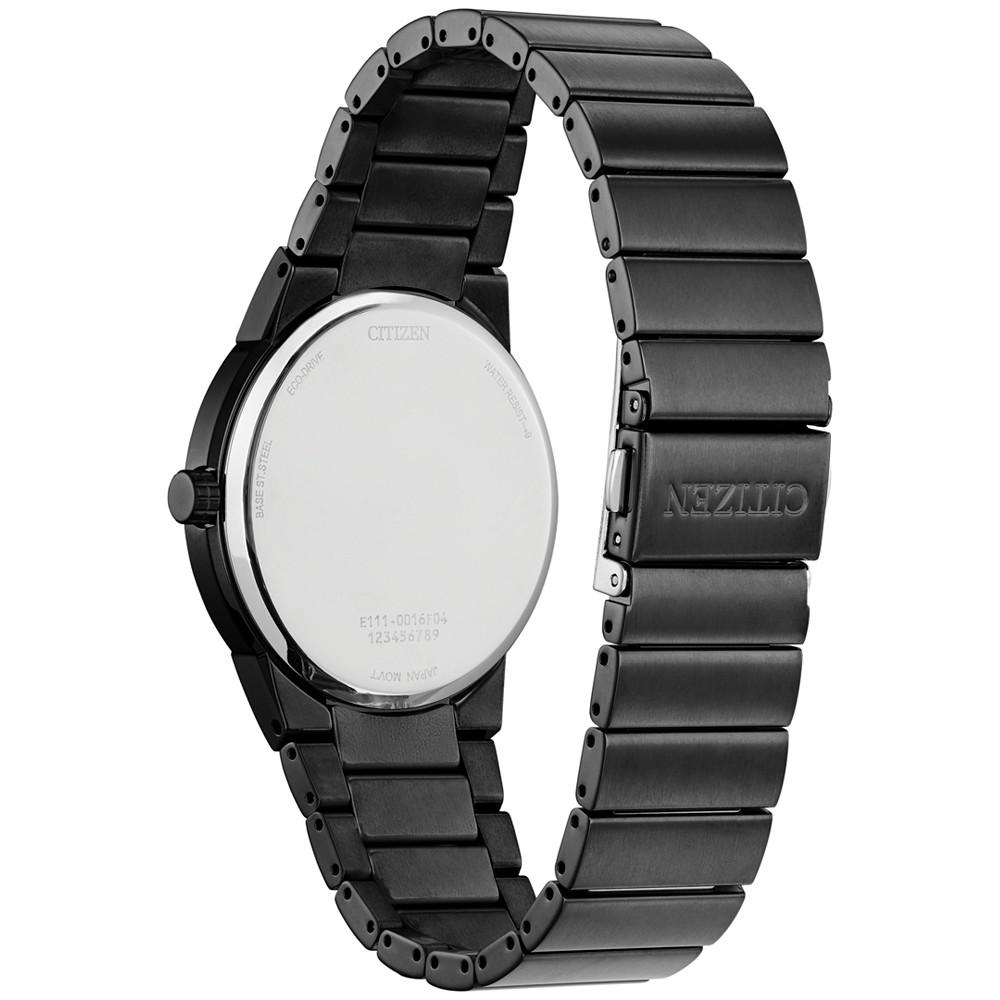 Eco-Drive Men's Modern Axiom Gray-Tone Stainless Steel Bracelet Watch 40mm商品第3张图片规格展示
