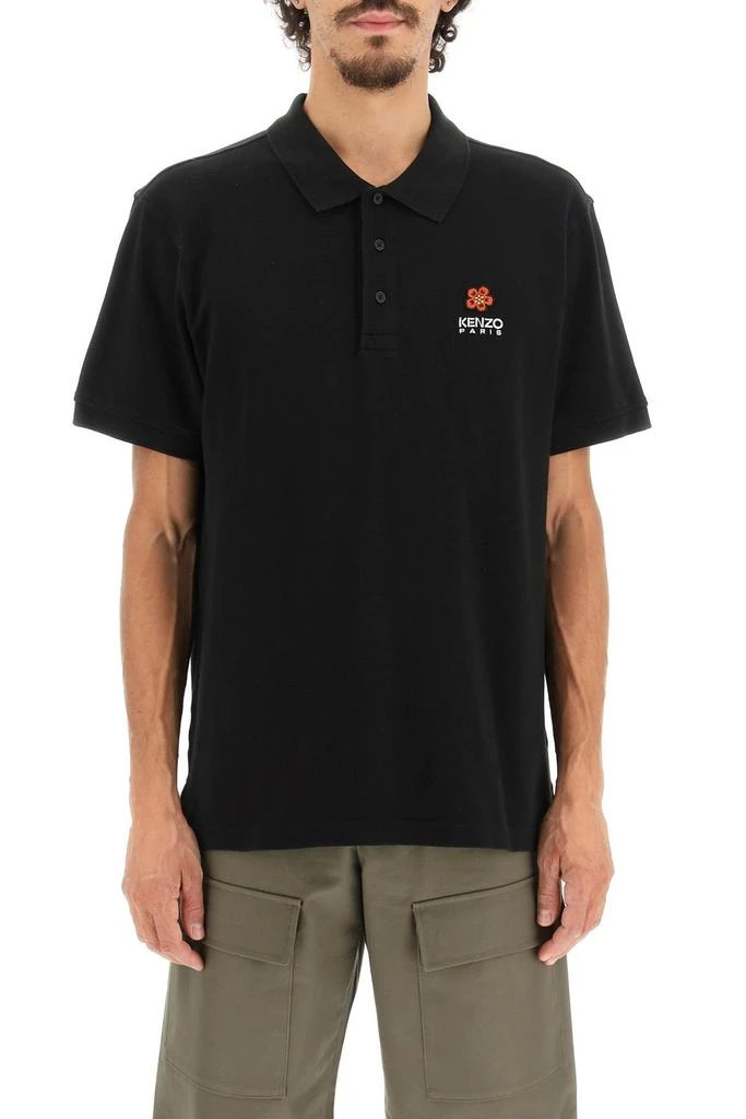 商品Kenzo|Kenzo Logo Embroidered Short-Sleeved Polo Shirt,价格¥922-¥1182,第2张图片详细描述