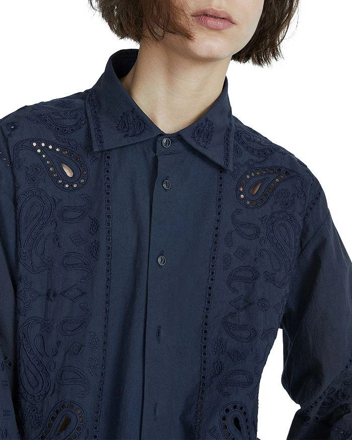 商品Rag & Bone|Vivian Embroidered Shirt,价格¥585,第3张图片详细描述