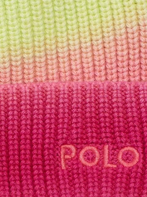 商品Ralph Lauren|Logo Ombré Knit Beanie,价格¥574,第4张图片详细描述