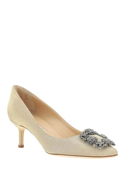 Manolo Blahnik Hangisi FMC Glitter 050 Pumps Shoes 商品