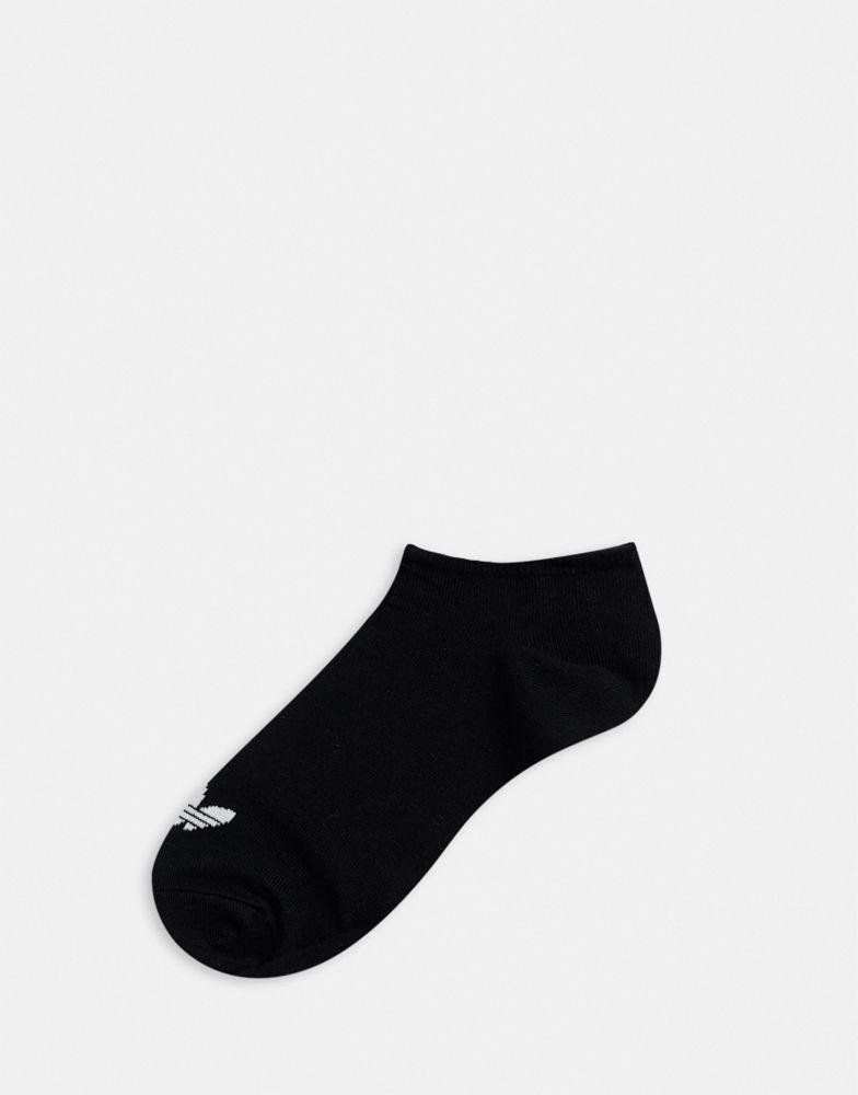 Adidas Originals 3 pack trainer socks in black商品第2张图片规格展示