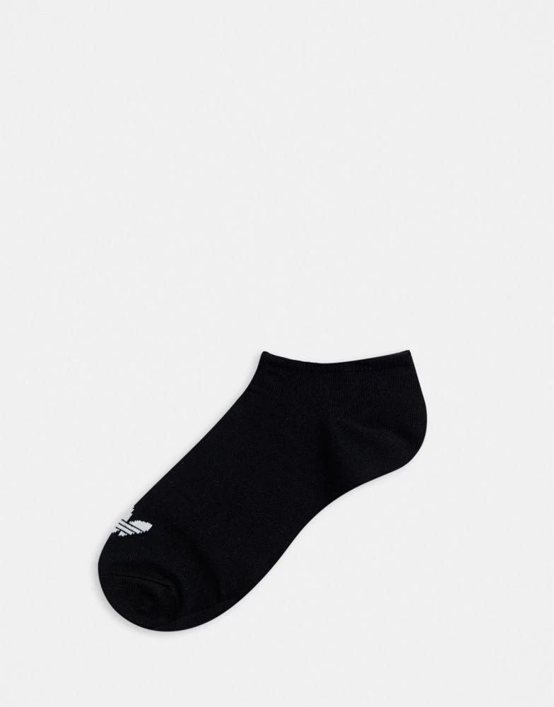 商品Adidas|adidas Originals 3 pack trainer socks in black,价格¥115,第2张图片详细描述