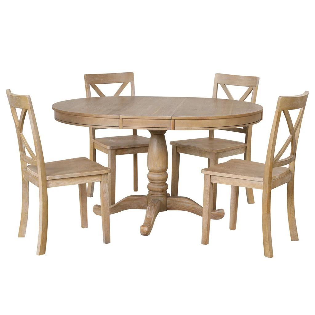 商品Simplie Fun|Dining and Kitchen Set in Solid Wood+MDF,价格¥9801,第1张图片