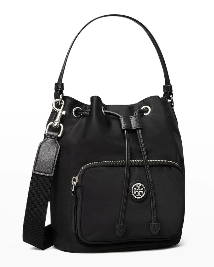 商品Tory Burch|Virginia Recycled Nylon Bucket Bag,价格¥1916,第2张图片详细描述