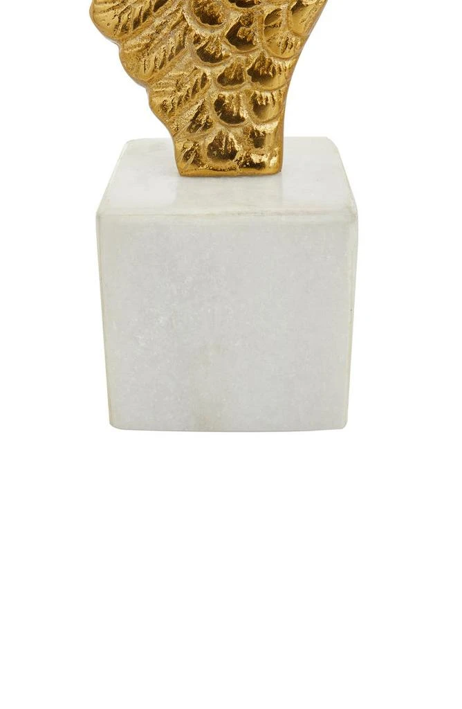 商品VIVIAN LUNE HOME|Goldtone Aluminum Bird Wings Bookend with Marble Base - Set of 2,价格¥411,第4张图片详细描述