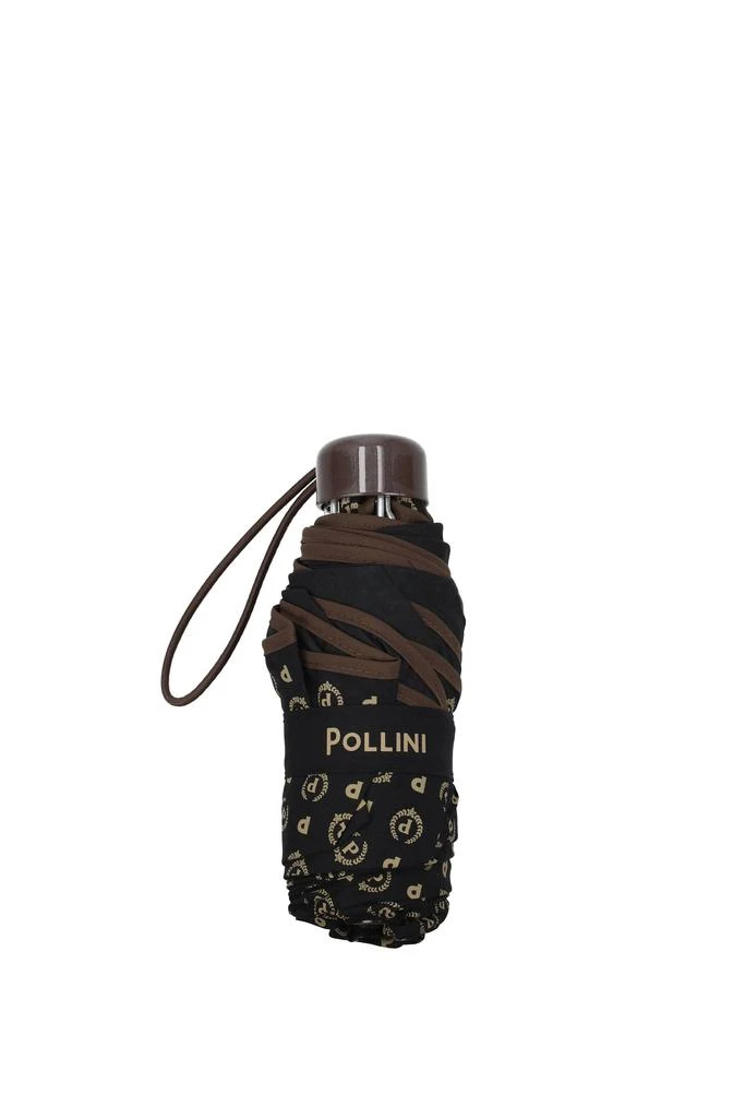商品POLLINI|Umbrellas Polyester Black Brown,价格¥342,第1张图片