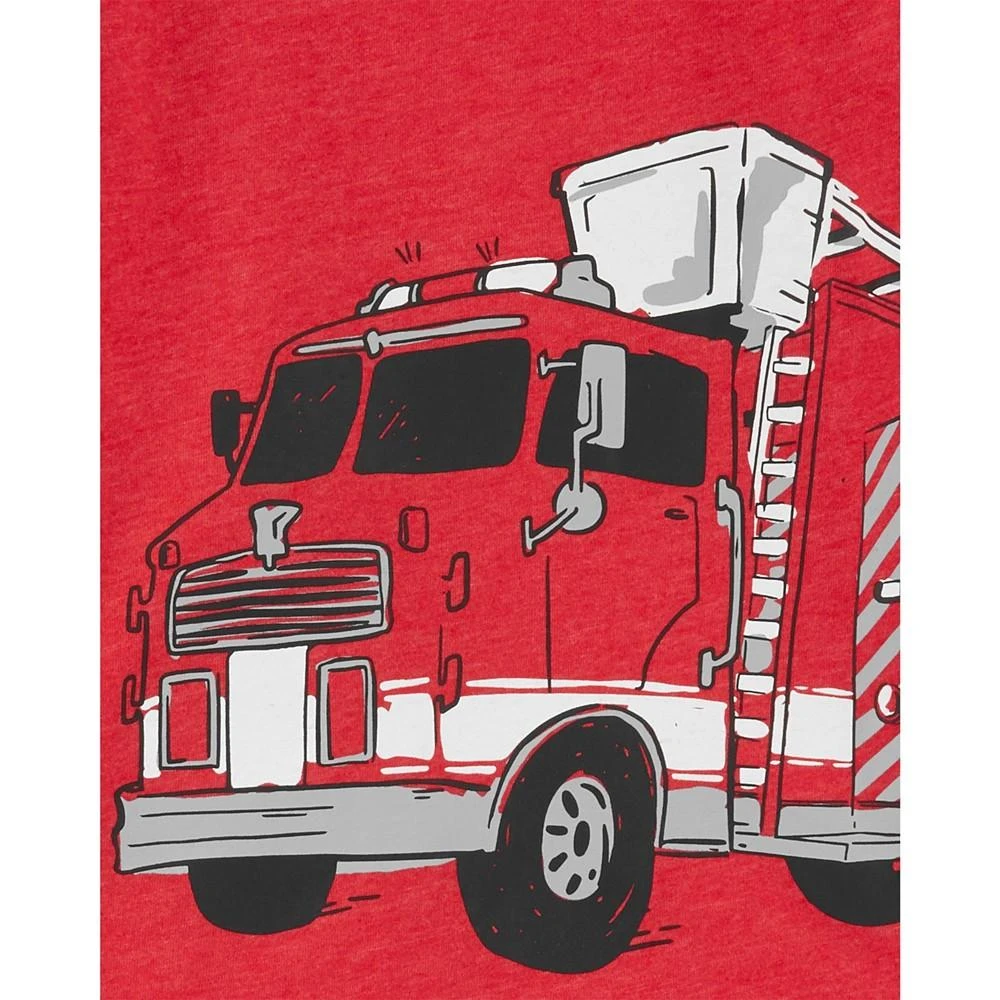 商品Carter's|Baby Boys Fire Truck T Shirt and Shorts, 2 Piece Set,价格¥58,第2张图片详细描述
