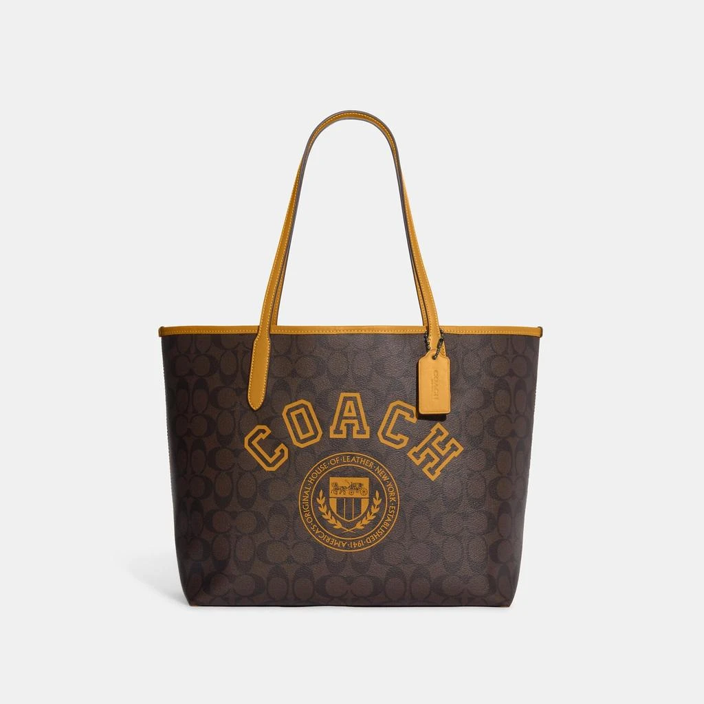 商品Coach|蔻驰City Varsity学院风印花托特,价格¥3751,第1张图片