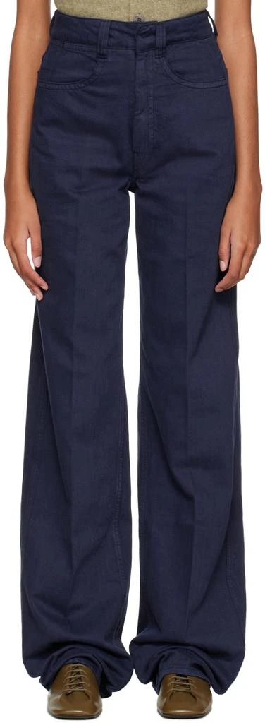 商品Lemaire|Indigo High Waisted Jeans,价格¥2504,第1张图片