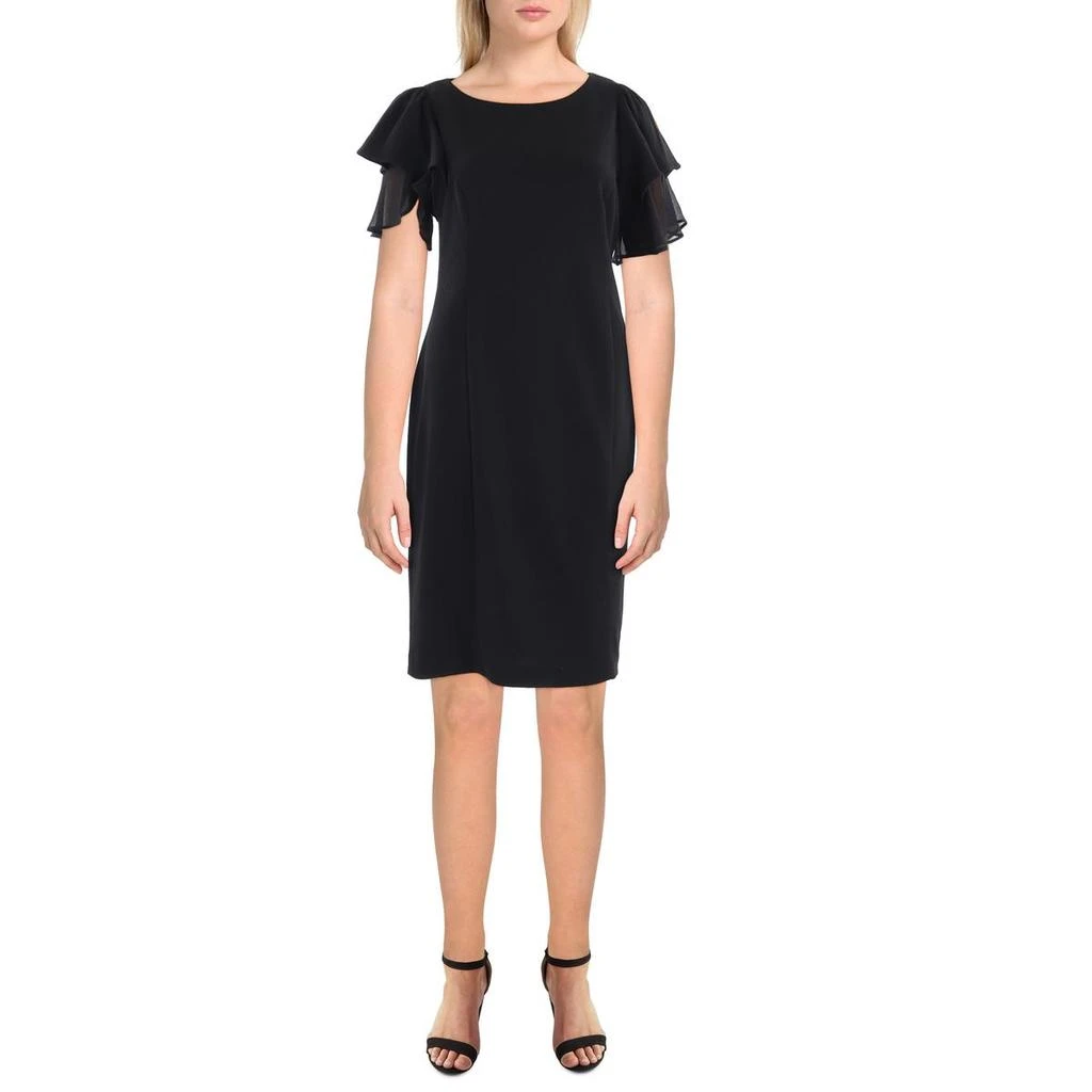 商品DKNY|Womens Solid Polyester Sheath Dress,价格¥490,第1张图片