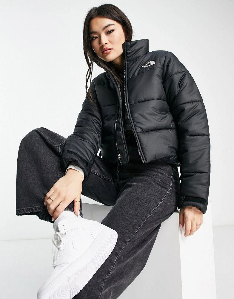 商品The North Face|The North Face Saikuru cropped puffer jacket in black Exclusive at ASOS,价格¥1610,第1张图片