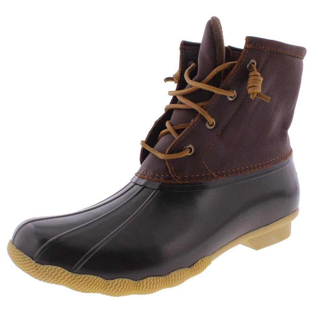 商品Sperry|Saltwater Womens Leather Ankle Rain Boots,价格¥311,第5张图片详细描述