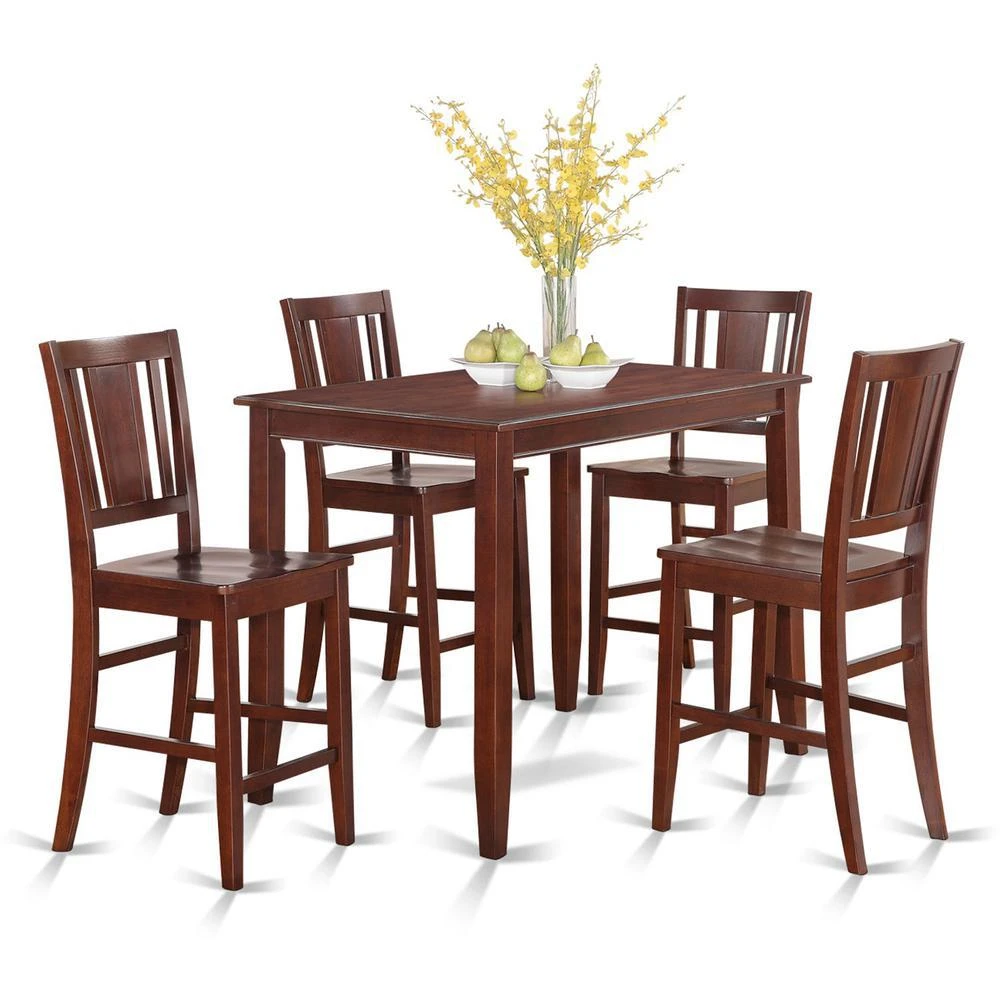 商品East West Furniture|5  Pc  Counter  height  Table  set-high  top  Table  and  4  Kitchen  counter  Chairs,价格¥5645,第1张图片