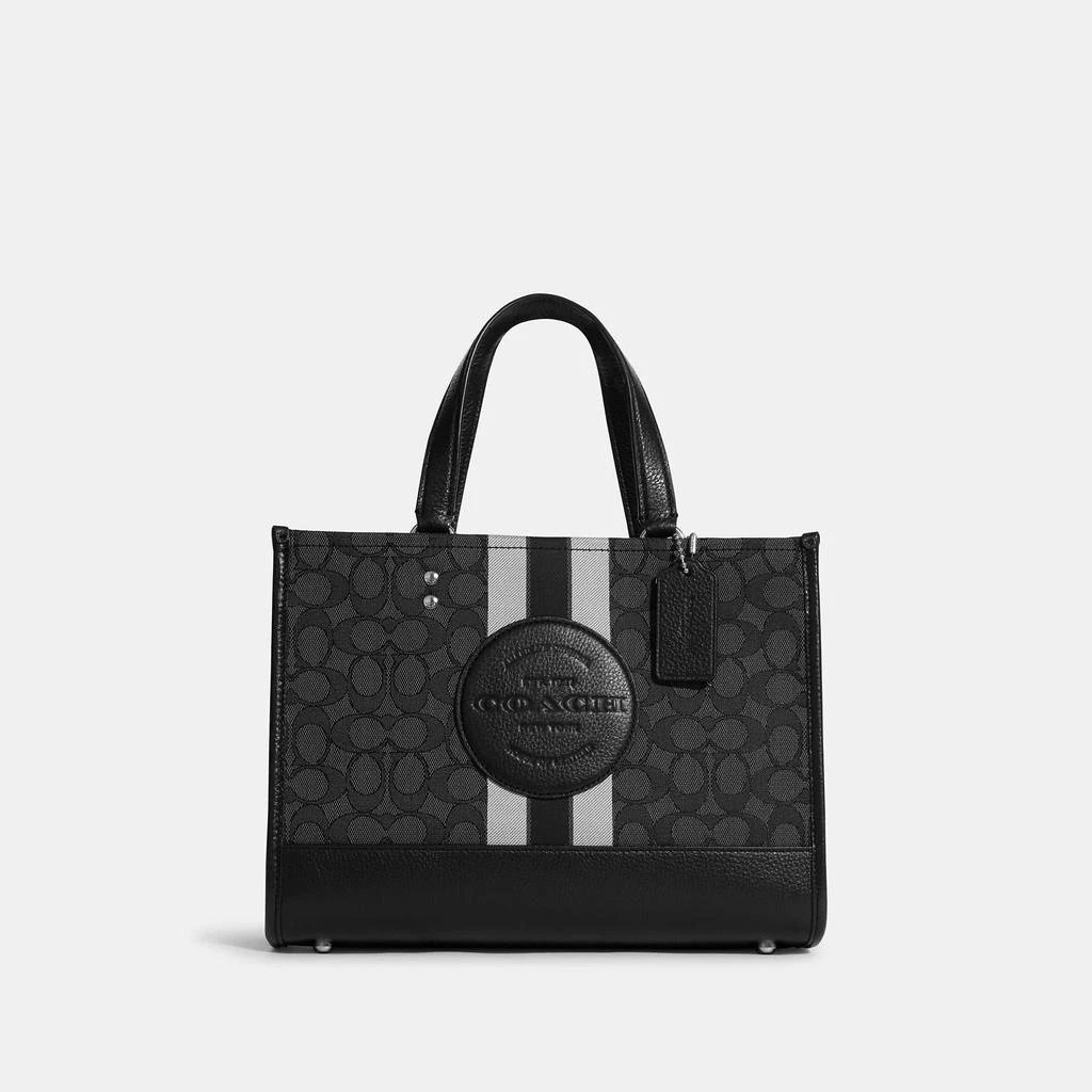 Coach Outlet Coach Outlet Dempsey Carryall In Signature Jacquard With Stripe And Coach Patch 1