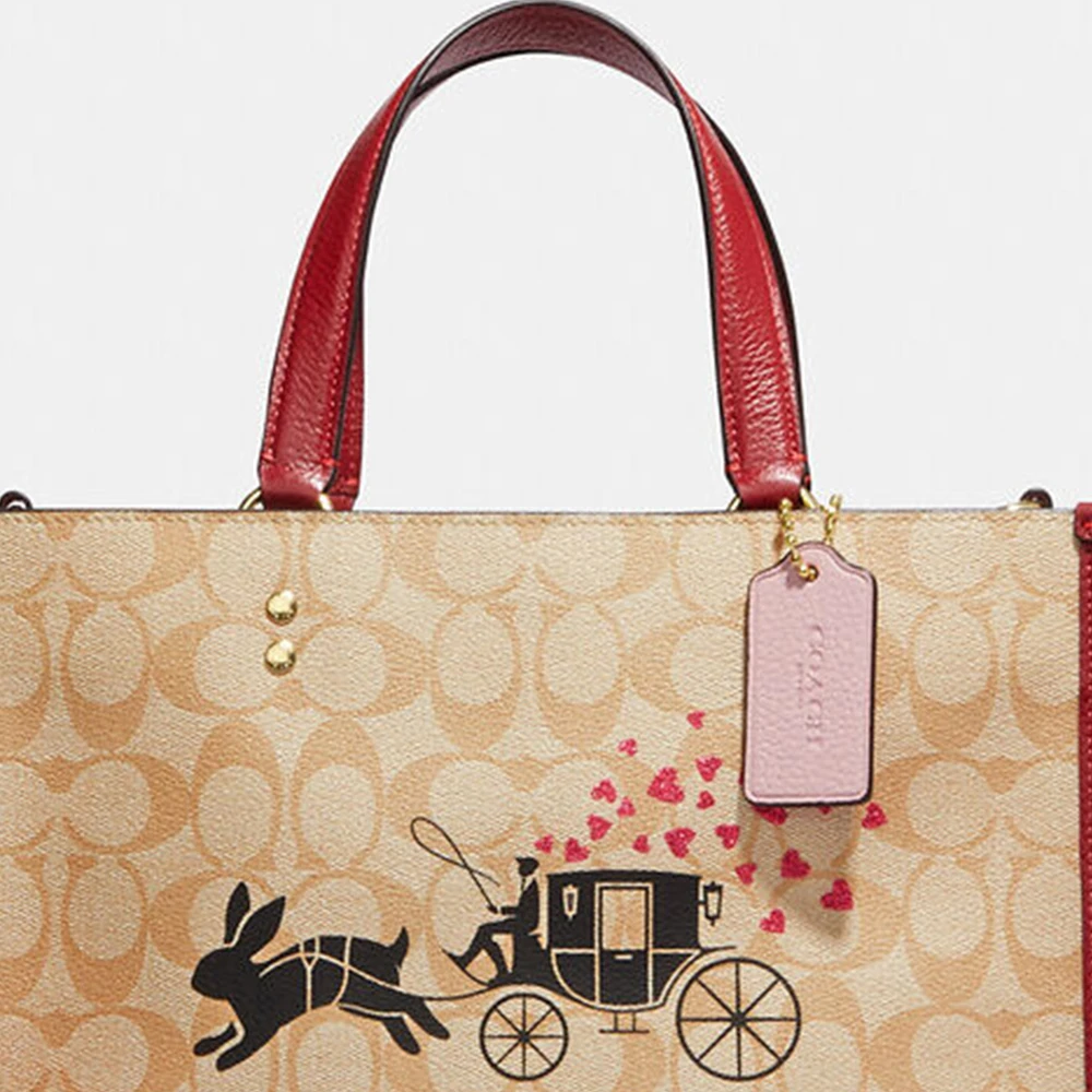 COACH 卡其色女士托特包 CE645-IMOT4 商品