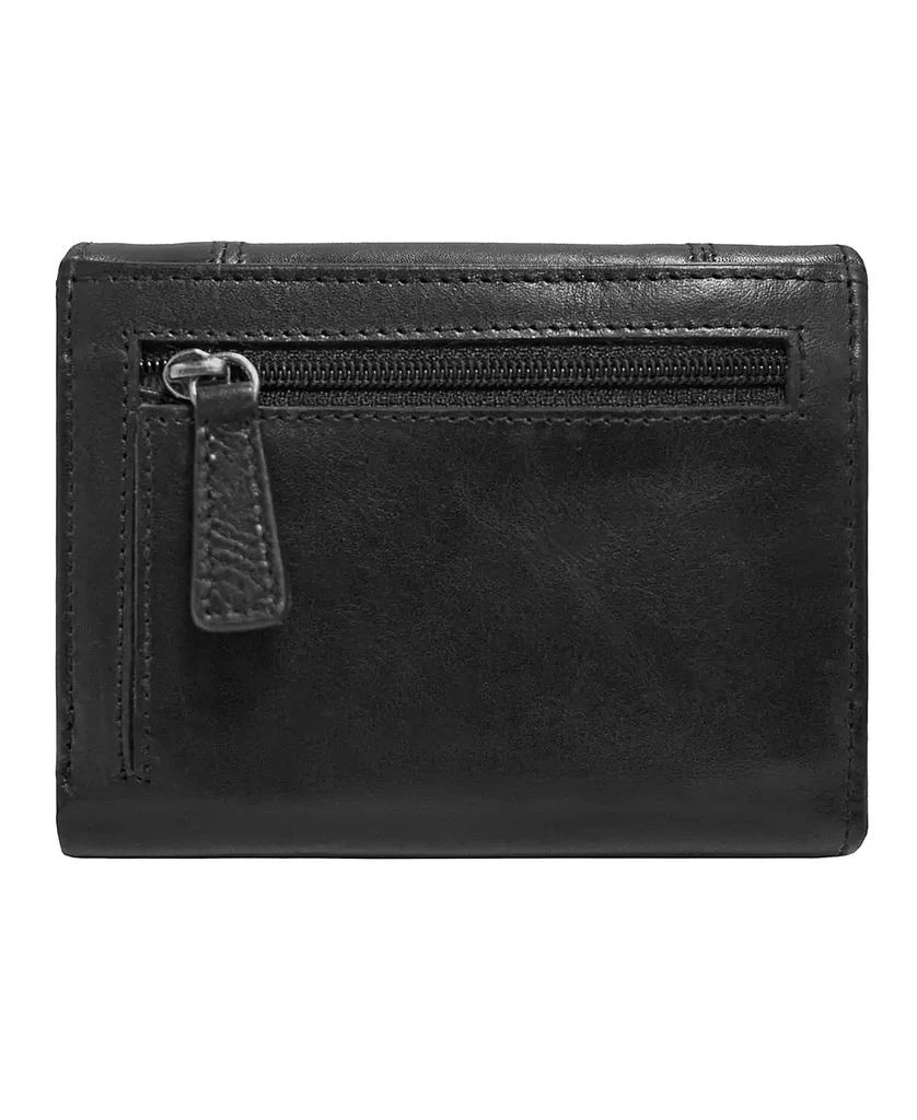 商品Mancini Leather Goods|Casablanca Collection RFID Secure Ladies Small Clutch Wallet,价格¥318,第5张图片详细描述