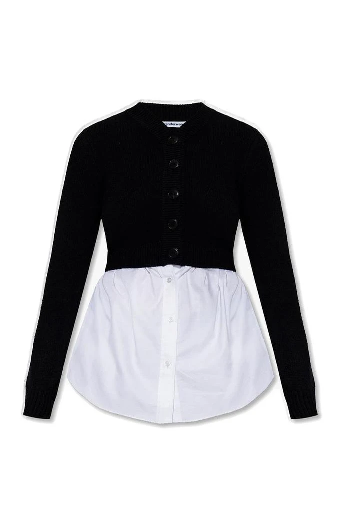 商品Alexander Wang|Alexander Wang Bilayer Crop Cardigan,价格¥2514,第1张图片