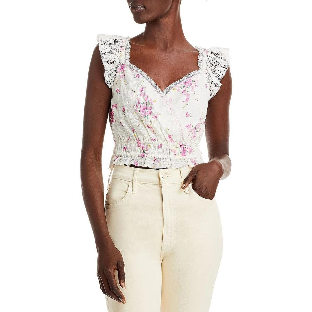 商品LOVESHACKFANCY|LoveShackFancy Womens Drea Cotton Floral Tank Top,价格¥267,第1张图片