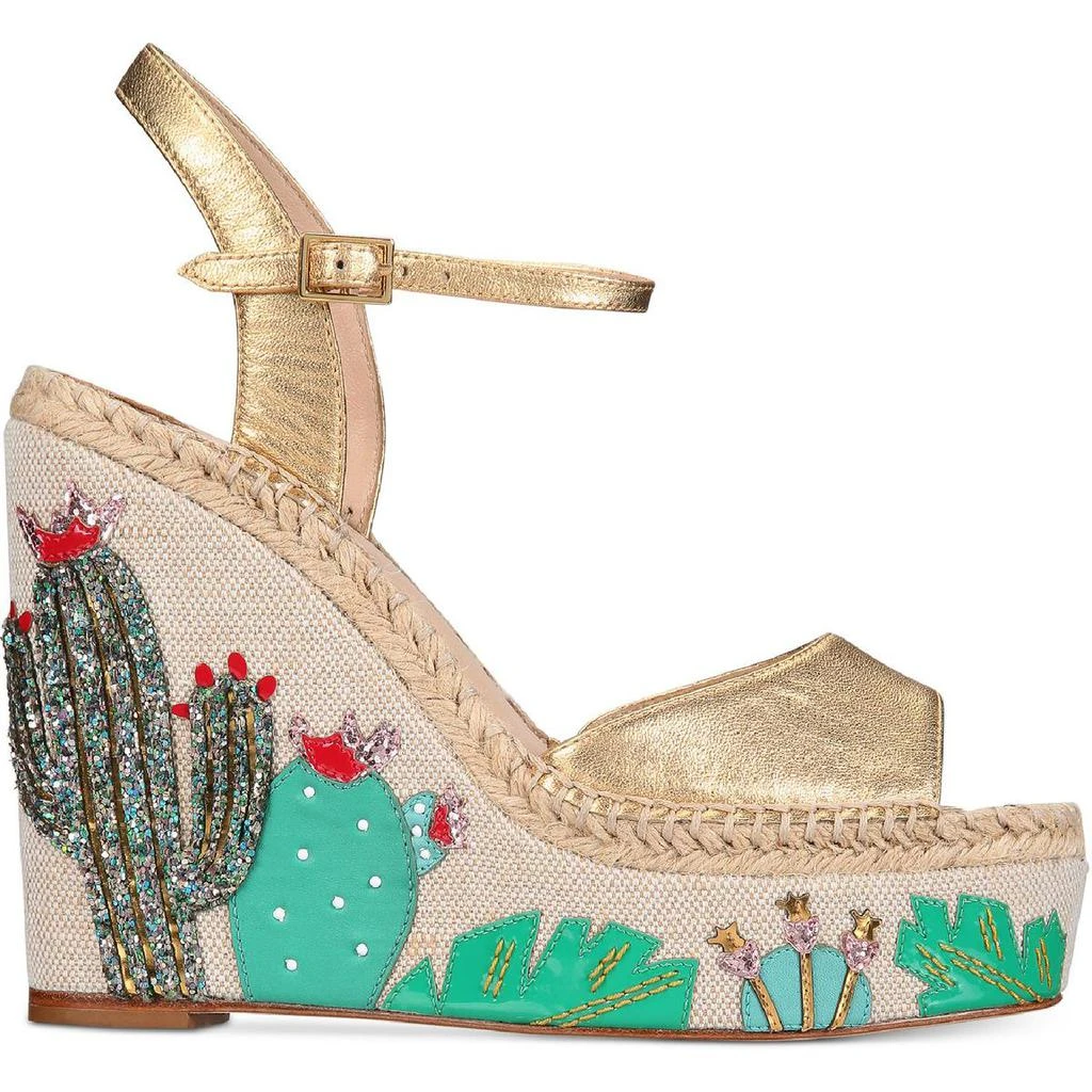 商品Kate Spade|Kate Spade New York Womens Dallas Cactus Ankle Wedge Heels,价格¥584,第2张图片详细描述