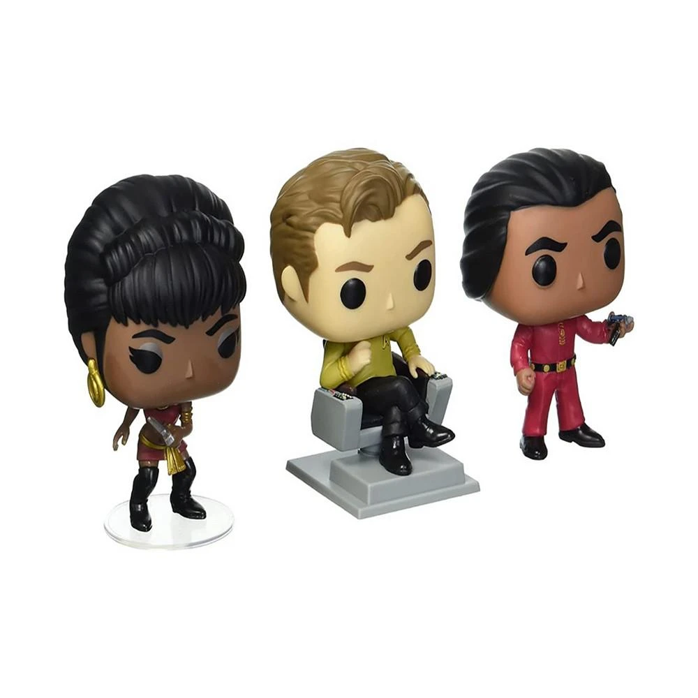 商品Funko|TV POP Star Trek Captain Kirk in Chair Khan and Uhura 3 Piece Collectors Set,价格¥268,第3张图片详细描述