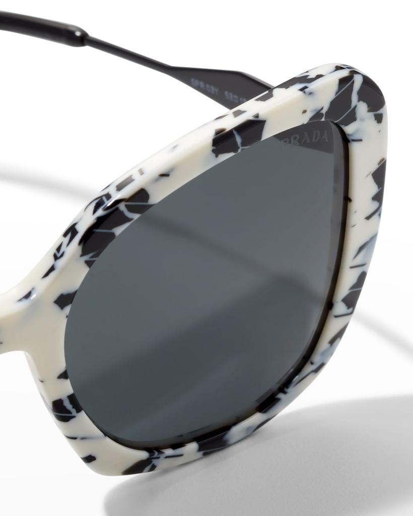Marble Acetate Cat-Eye Sunglasses商品第5张图片规格展示