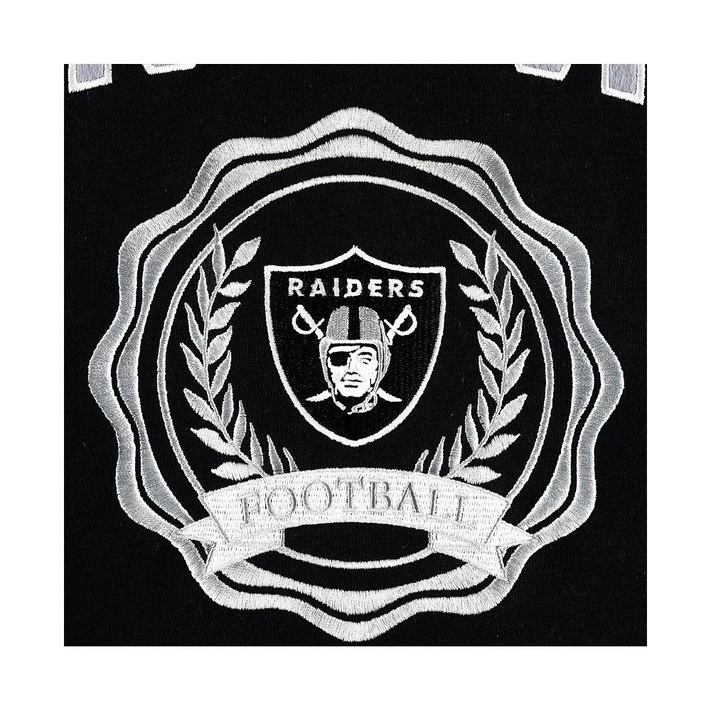 商品Tommy Hilfiger|Women's Black Las Vegas Raiders Becca Drop Shoulder Pullover Hoodie,价格¥505,第2张图片详细描述